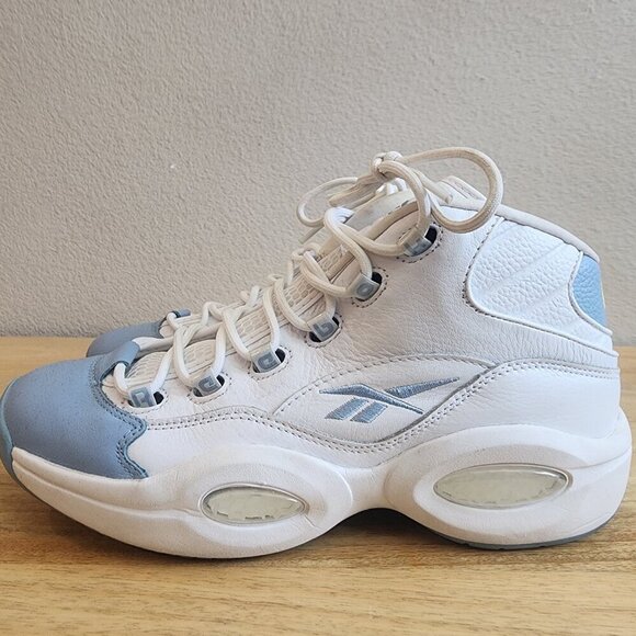 Reebok Question Mid Shoes Men 10.5 White Blue Allen Iverson Basketball Sneakers main image 13